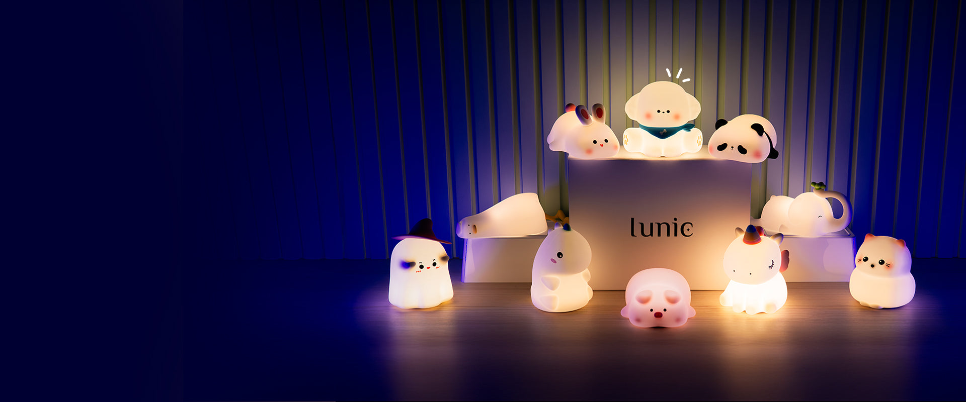 Colectie lampi de noapte pentru copii Lunic, modele adorabile cu lumina calda ambientala pentru somn si relaxare