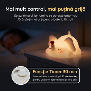 Lampă veghe elefant funcție timer 30 minute oprire automată