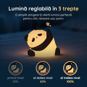 Lampă veghe panda Zen 3 trepte de intensitate lumină