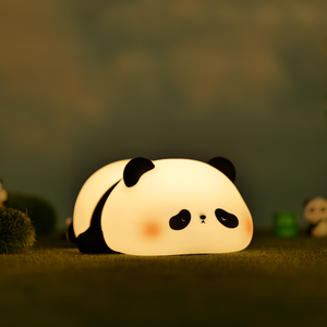 Lampă de veghe din silicon pentru copii, panda decorativ cu lumină caldă