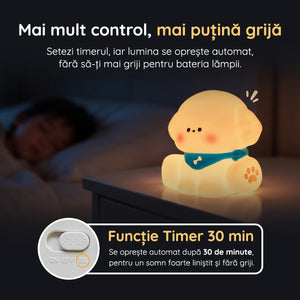 Lampă veghe caine funcție timer 30 minute oprire automată