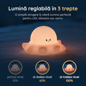 Lampă veghe caracatiță 3 trepte de intensitate lumină
