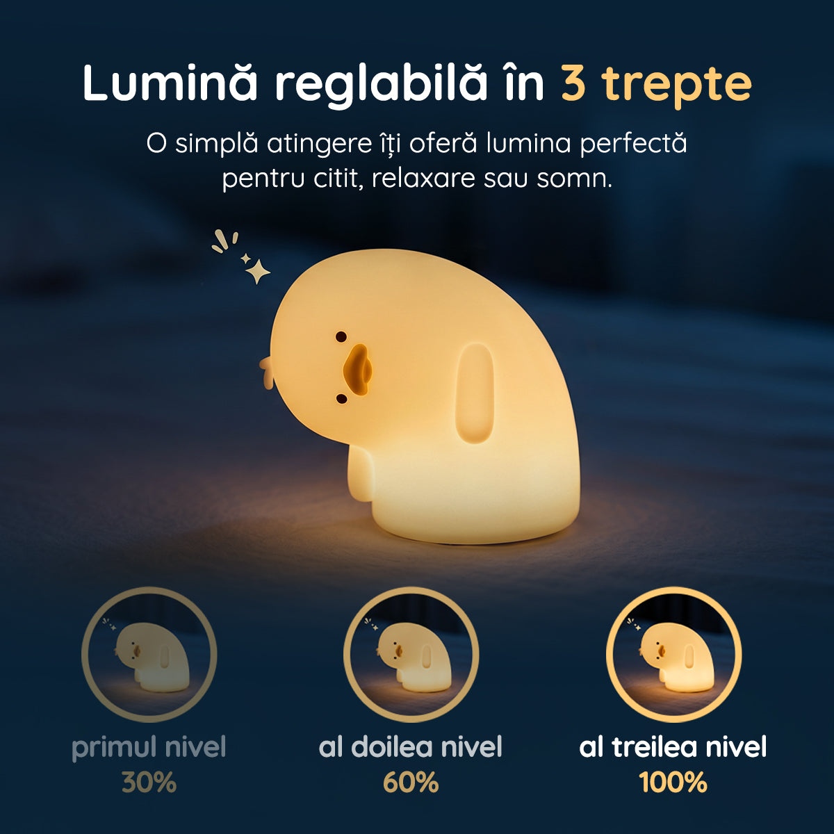 Lampă veghe pui 3 trepte de intensitate lumină