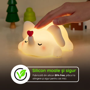 Lampă veghe silicon în formă de elefant BPA-free sigură copii mici