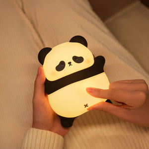 Lampă de noapte copii din silicon, panda Obi decorativ aprins