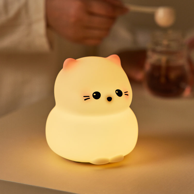 Lampă de veghe din silicon pentru copii, câine decorativ cu lumină caldă