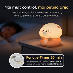 Lampă veghe vidră funcție timer 30 minute oprire automată